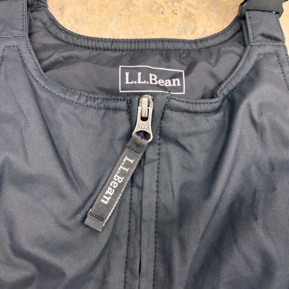 LL Bean Black Ski Snow Bibs Winter Pants Youth Size 8 - Picture 2 of 7
